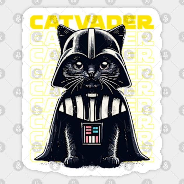 Cat Vader | Anti-Hero | Villain | Pop Culture | Sci-Fi Sticker by Ikibrai